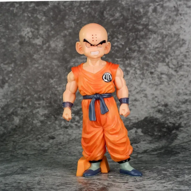 17Cm Anime Figure Krillin Dragon Ball Tenka Budokai Angry Krillin Warrior Action Figure Pvc Model Toys Doll