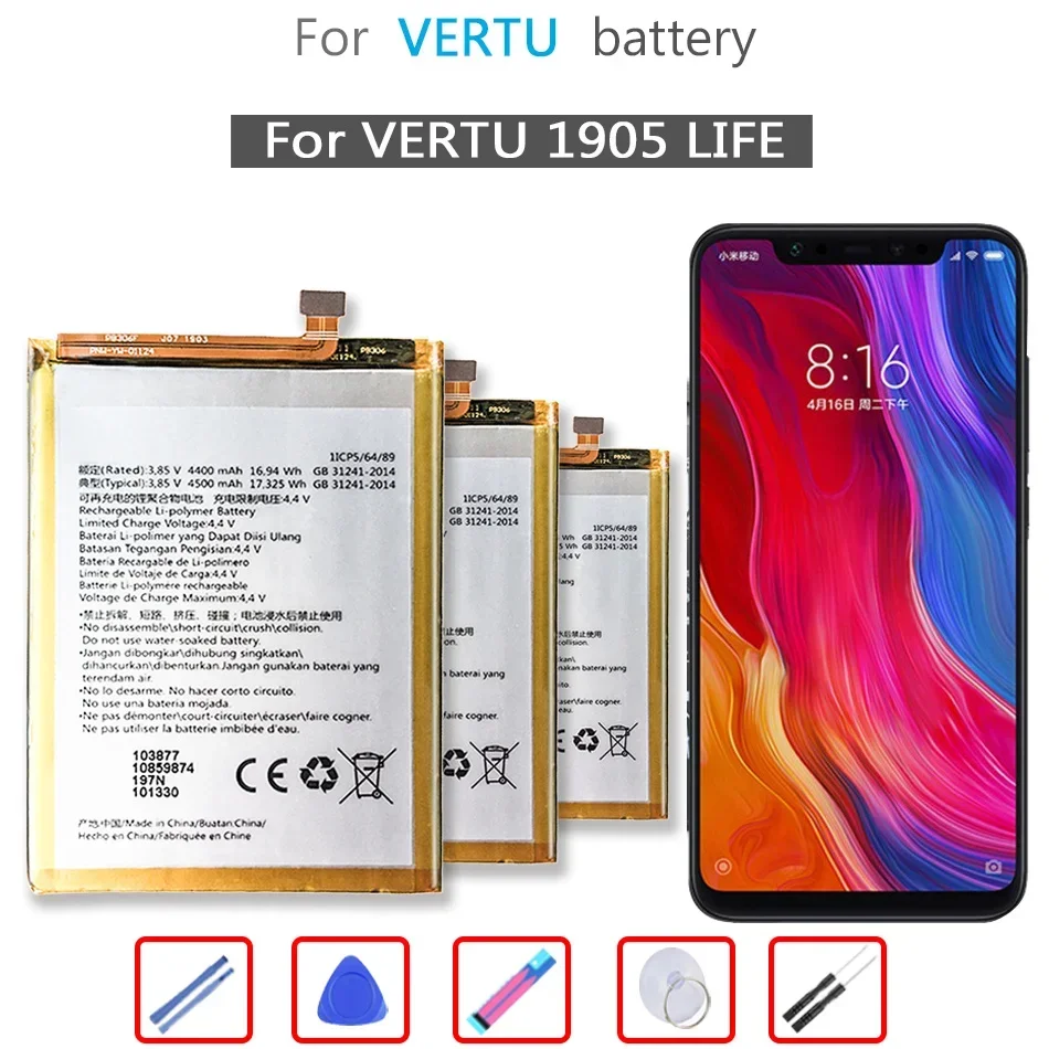 Batteria Vtl-1905 4500Mah Per Telefono Cellulare Vertu 1905 Life