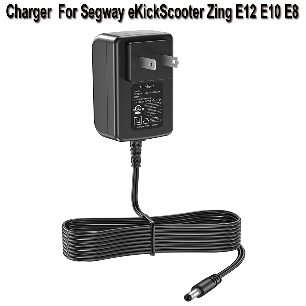 Adattatore 25.2V Ac/Dc Compatibile Con Ninebot By Segway Zing E8 E10 E12 C8 C9 C10 C20 21.6V Caricabatteria Al Litio