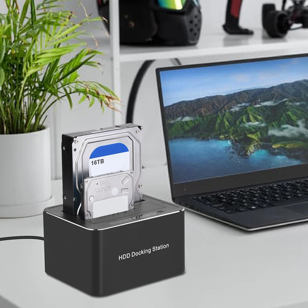 Usb 3.0 A Sata Dual Bay Hard Disk Base 2.5/3.5 Pollici Hard Drive Enclosure 5Gbps Speed Docking Station Offline Clone Hdd Ssd