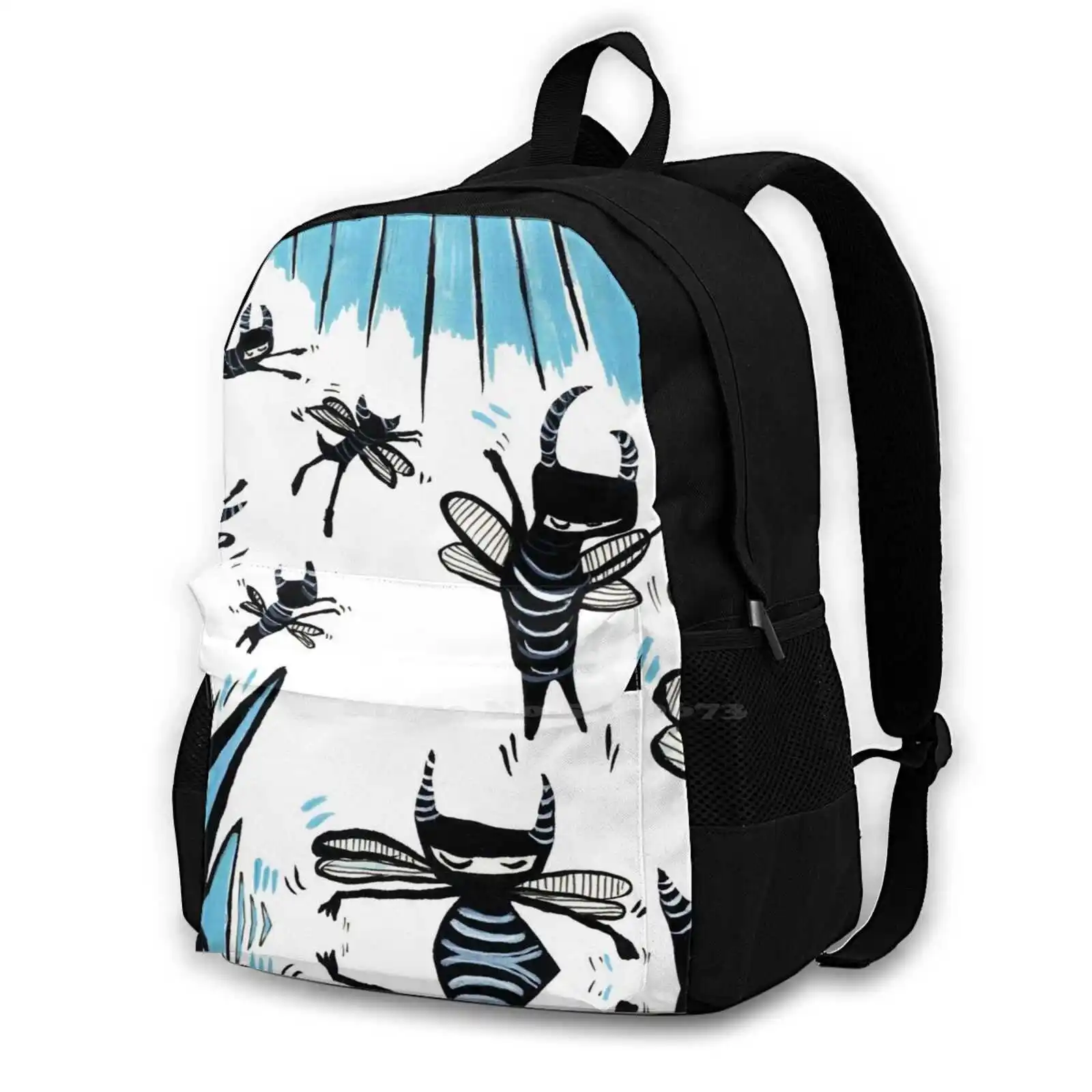 Mishief Little Mozzing Imp Creations Travel Laptop Bagpack Borse Di Moda Mischief Moisting Bees Hornets Little Devils Black And