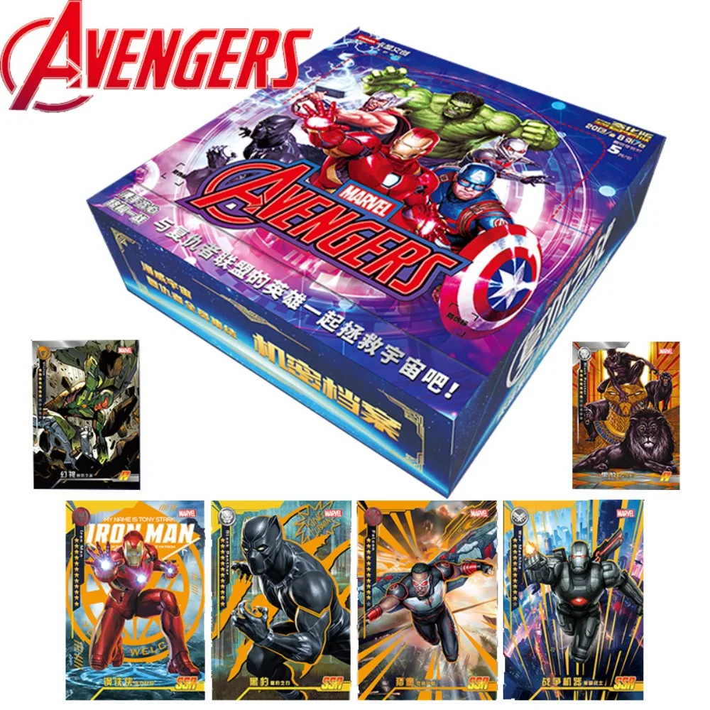 The Avengers Collection Card For Child Superhero Fantascienza Azioni Hulk Black Widow Hawkeye Limited Film Card Regali Per Bambini