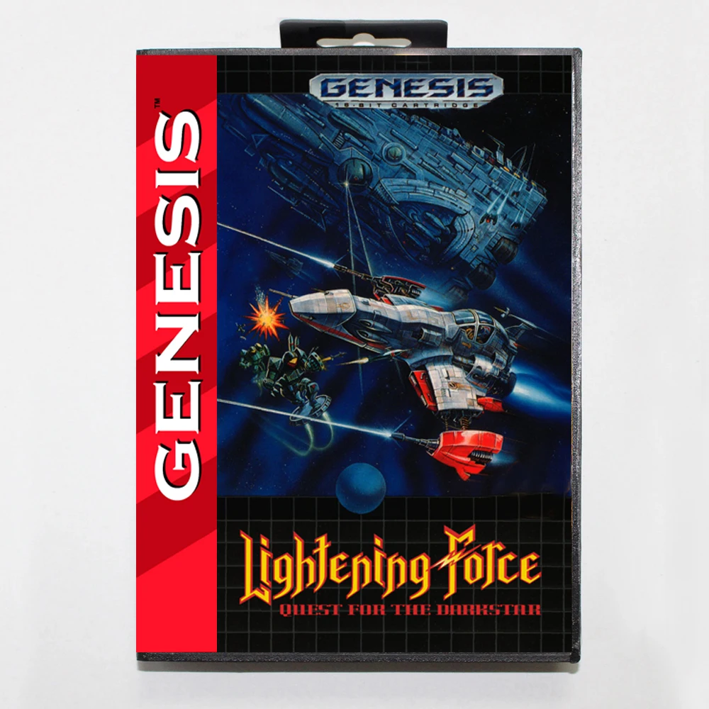 Lightening Force Md Game Card Con Scatola Usa Per Console Sega Megadrive Genesis A 16 Bit