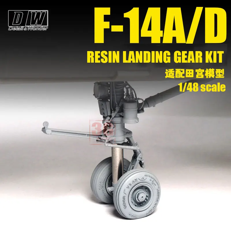 Dw 3D Printing Resin 480608-10 F-14A/D Set Di Carrelli Di Atterraggio Adattato Al Modello Tamiya Scala 1/48
