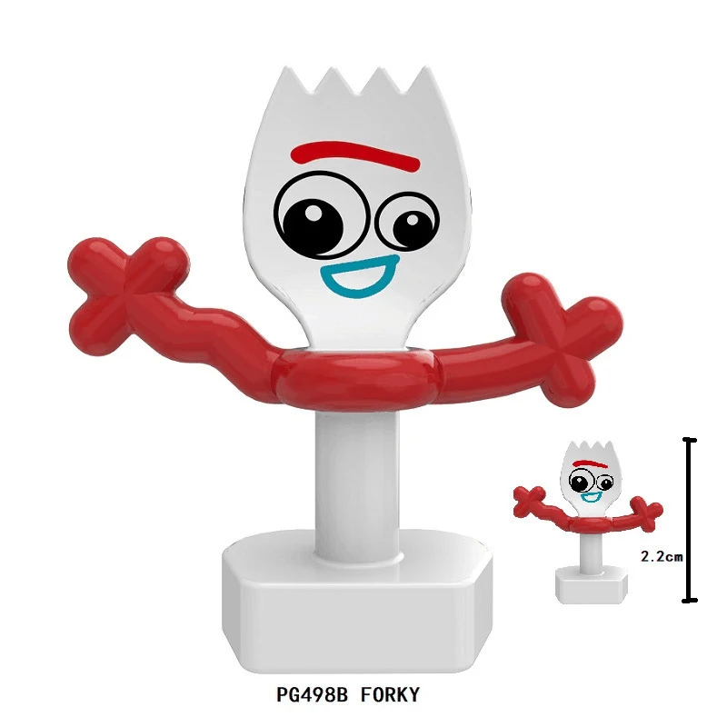 Disney Cartoon Toy Story 2.2Cm Forky Toys Blocks Action Figure Collection Doll Toys For Children Gifts