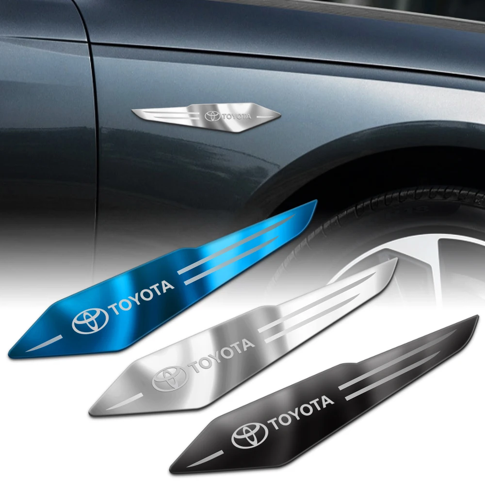 3D Metal Auto Door Car Body Fender Decorazione Adesivi Per Toyota Yaris Corolla Avensis Aygo Vitz Vios Yaris Mark-X Mirai