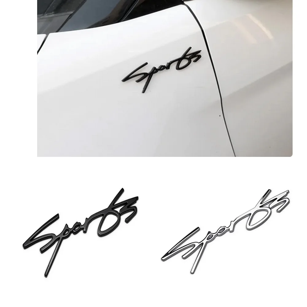 Per Bmw Audi Benz Sports Car Logo Letter Sticker Fender Logo Trunk Logo Posteriore Accessori Per Lo Styling Dell'Auto Sportiva