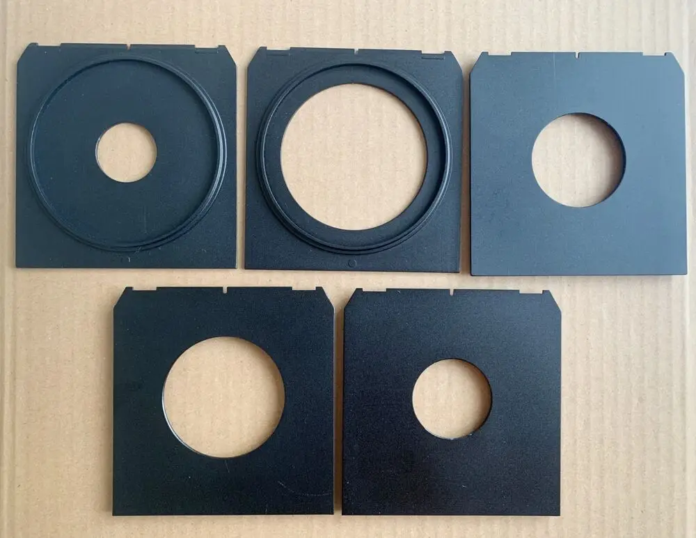 Proscope 5 Pcs Set Lens Board 99*96Mm Per Linberg Wista Compur Copal #00 #0 #1 #2 #3