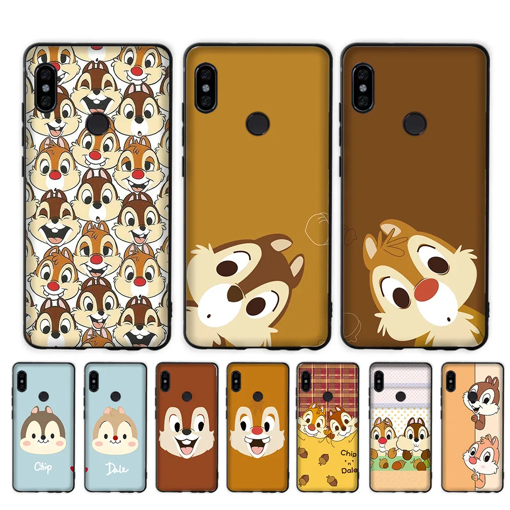 Per Il Caso Di Samsung S7 S8 S9 S10E Bordo A6 A7 A8 A9 J2 Prime J4 Core J5 J6 Più J7 Duo J8 Pro Nero Soft Cover Zr10 Chip Dale