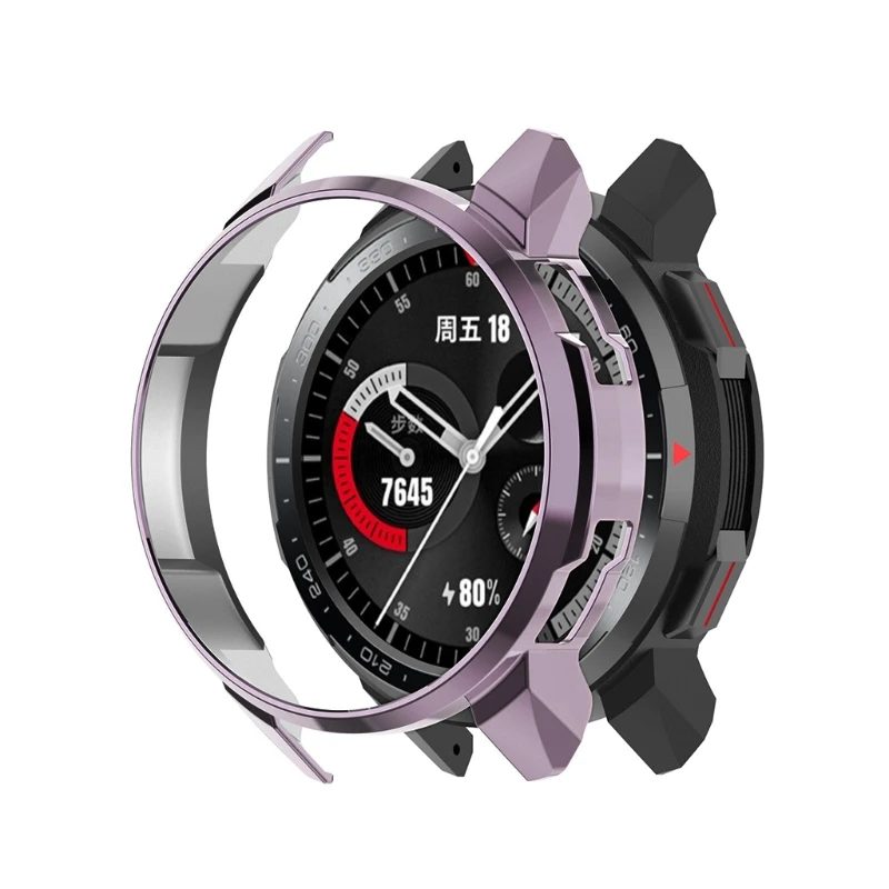 Galvanotecnica Pc Smartwatch Quadrante Custodia Protettiva Copertura A Conchiglia Cava Per Honor Watch Gs Pro Parti Smartwatch Unisex