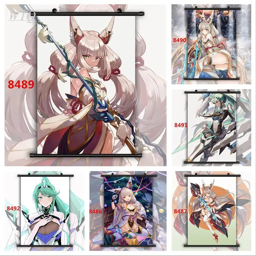Xenoblade Chairs 2 Niyah Pneumma Anime Wall Poster Anime Poster Canvas Painting Wall Decor Poster Wall Art Picture Home Deco