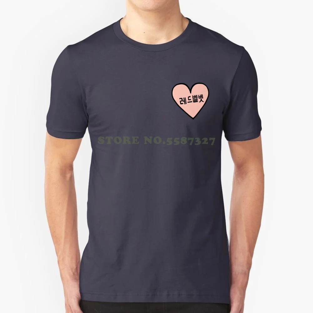 Velluto Rosso??? Handul Heart Patch Kpop Summer Funny T Shirt Per Uomo Donna Red Velvet Redvelvet ? ? ? Revel Smtown K Pop Ba