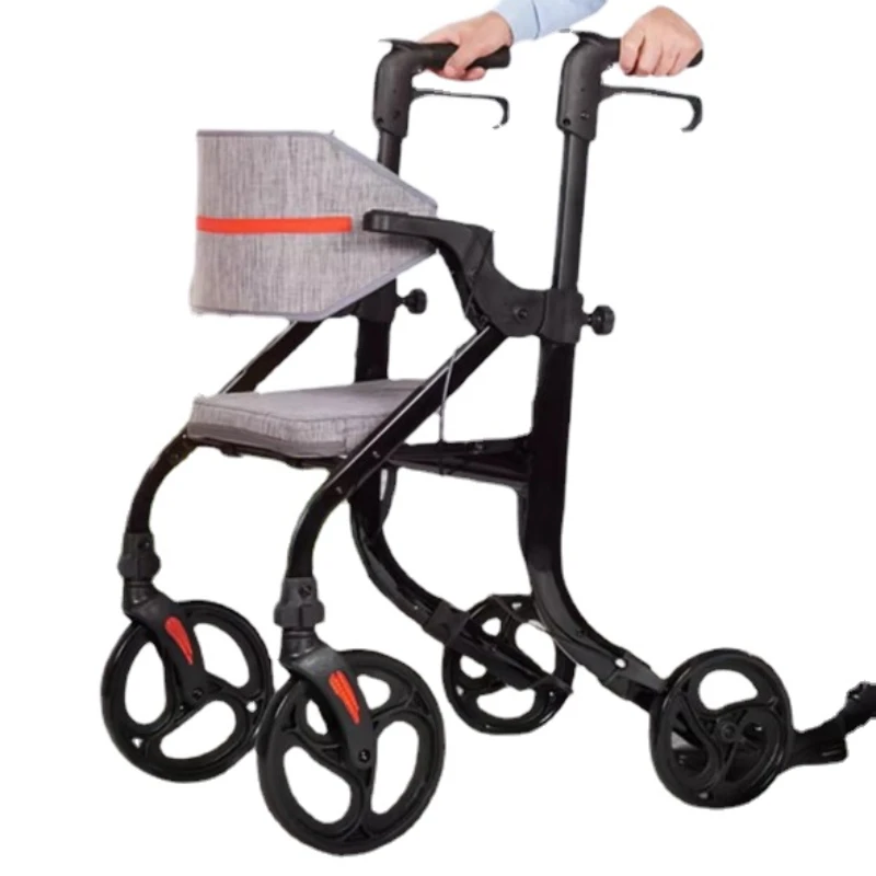 Move Rollator Girello Leggero A Quattro Ruote Con Sedile E Freni Di Bloccaggio Girello Pieghevole Per Anziani