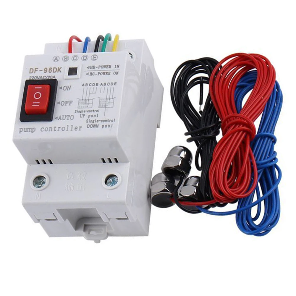 Regolatore Automatico Della Pompa Dell'Acqua Interruttore Serbatoio Rilevamento Del Livello Del Liquido 20A 220V 50Hz Sensori Di Livello Forniture Per