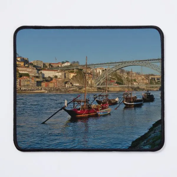 View Of Douro River And Boats In Porto Mouse Pad Computer Printing Table Carpet Anime Mat Mens Mousepad Gamer Play Gaming