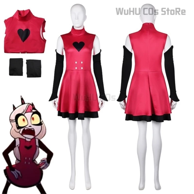 Hazzbin Cartoon Hotel Charlie Morningstar Cosplay Fantasia Costume Travestimento Donne Adulte Swimmsuit Dress Halloween Carnival Suit