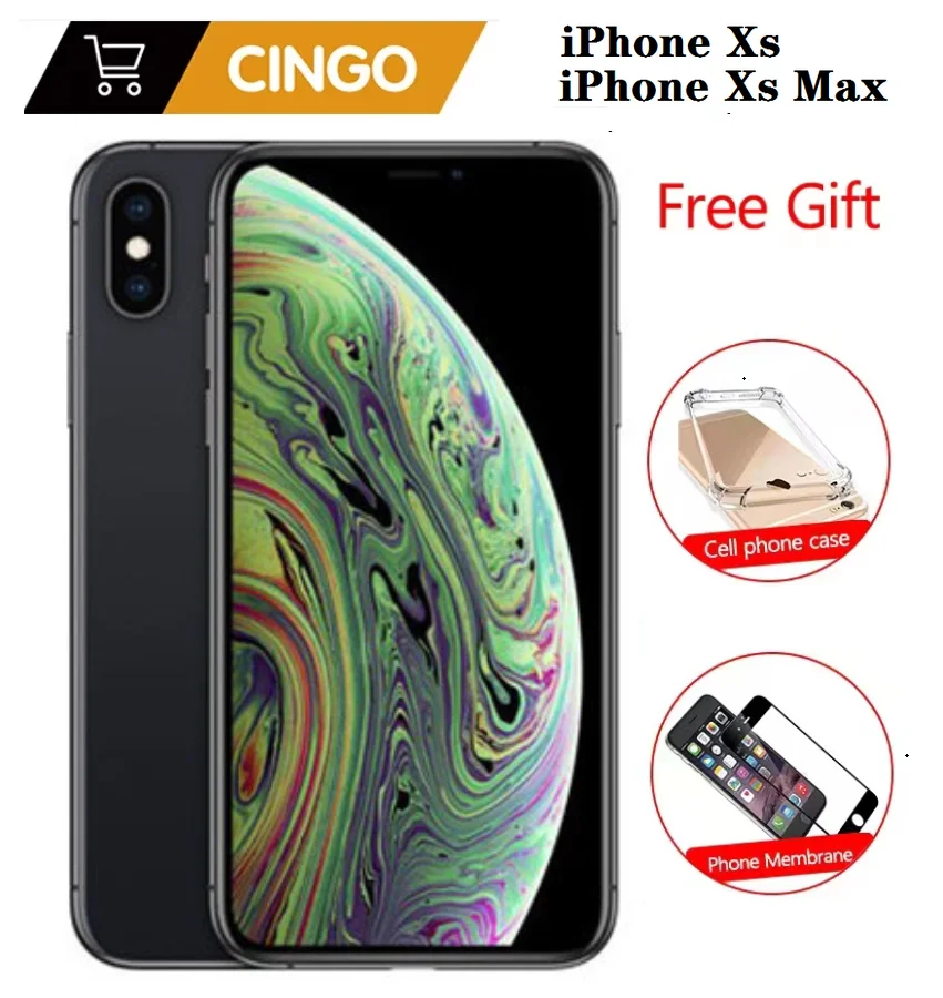 Originale Sbloccato Iphone Xs Iphone Xs Max 4G Lte 4G Ram 64Gb/256Gb Rom A12 Chip Bionico Ios12 Iphone Xs 2658Mah