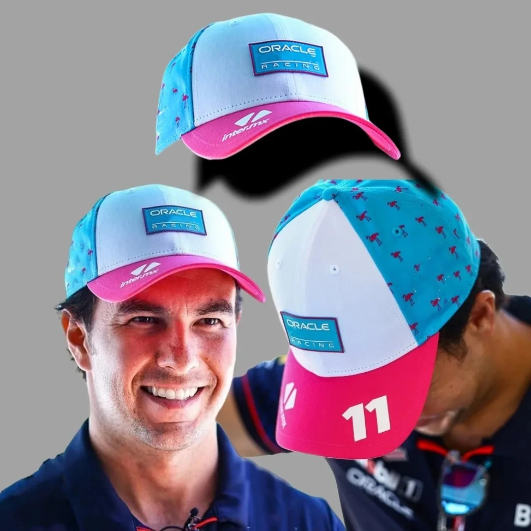 2024 Red Bull Team Cap F1 Miami Gp Savior Perez Cap Baseball Verpunpen Hat Formula 1 Cap Moto Moto Cappelli Accessori Per Fan