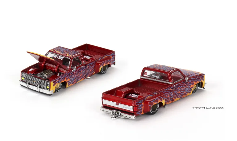 Kaido House + Minigt Dually On Fire V1 127 Diecast Model Car