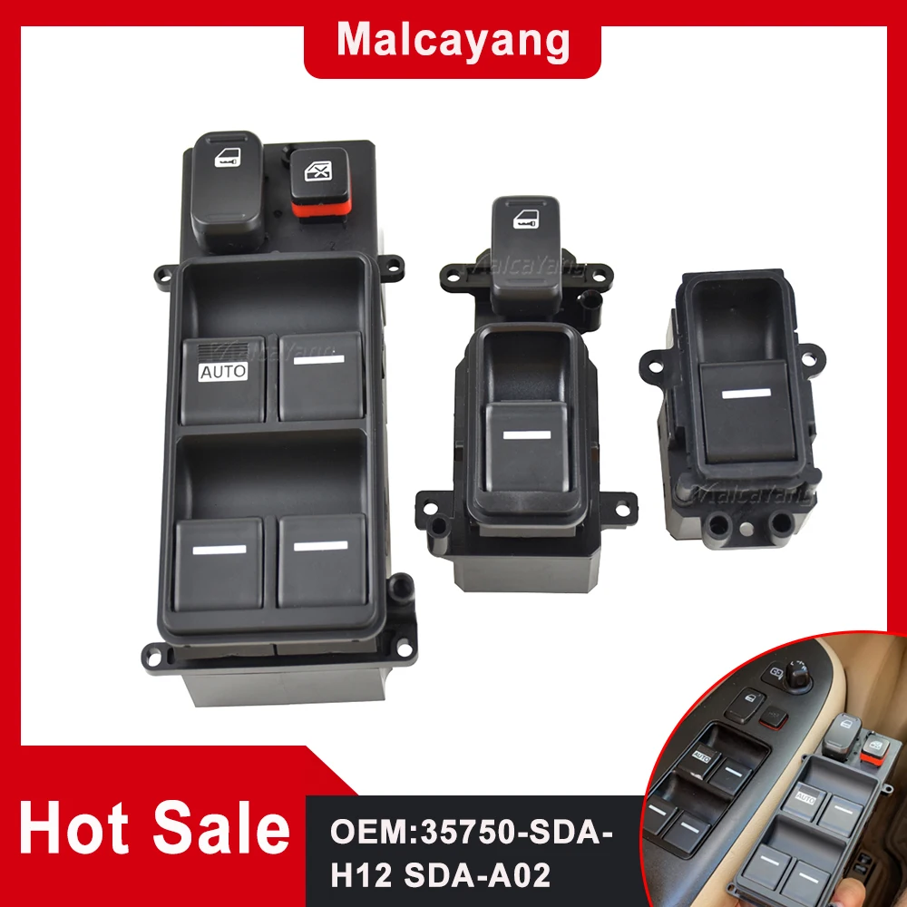 Consegna Veloce Per Honda Accord Hybrid Sedan Master Pulsante Di Controllo Dell'Interruttore Dell'Alzacristallo