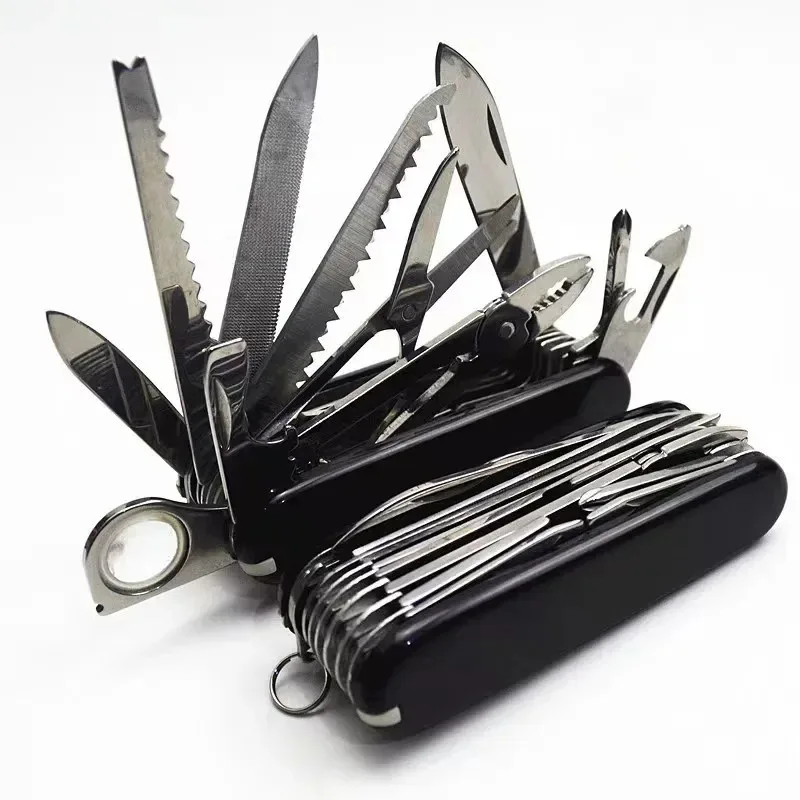 Vendita Calda Coltello Pieghevole 30 Funzioni Di Base Swiss 91Mm Edc Multi Tool Army Knife Military Pocket Hunting Coltello Da Campeggio All'Aperto