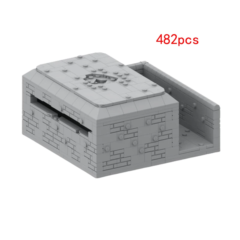 Consegna Veloce Moc-157336 World War Ii Bunker Bunker Piccola Particella Assemblata Building Block Bunker Toy Model