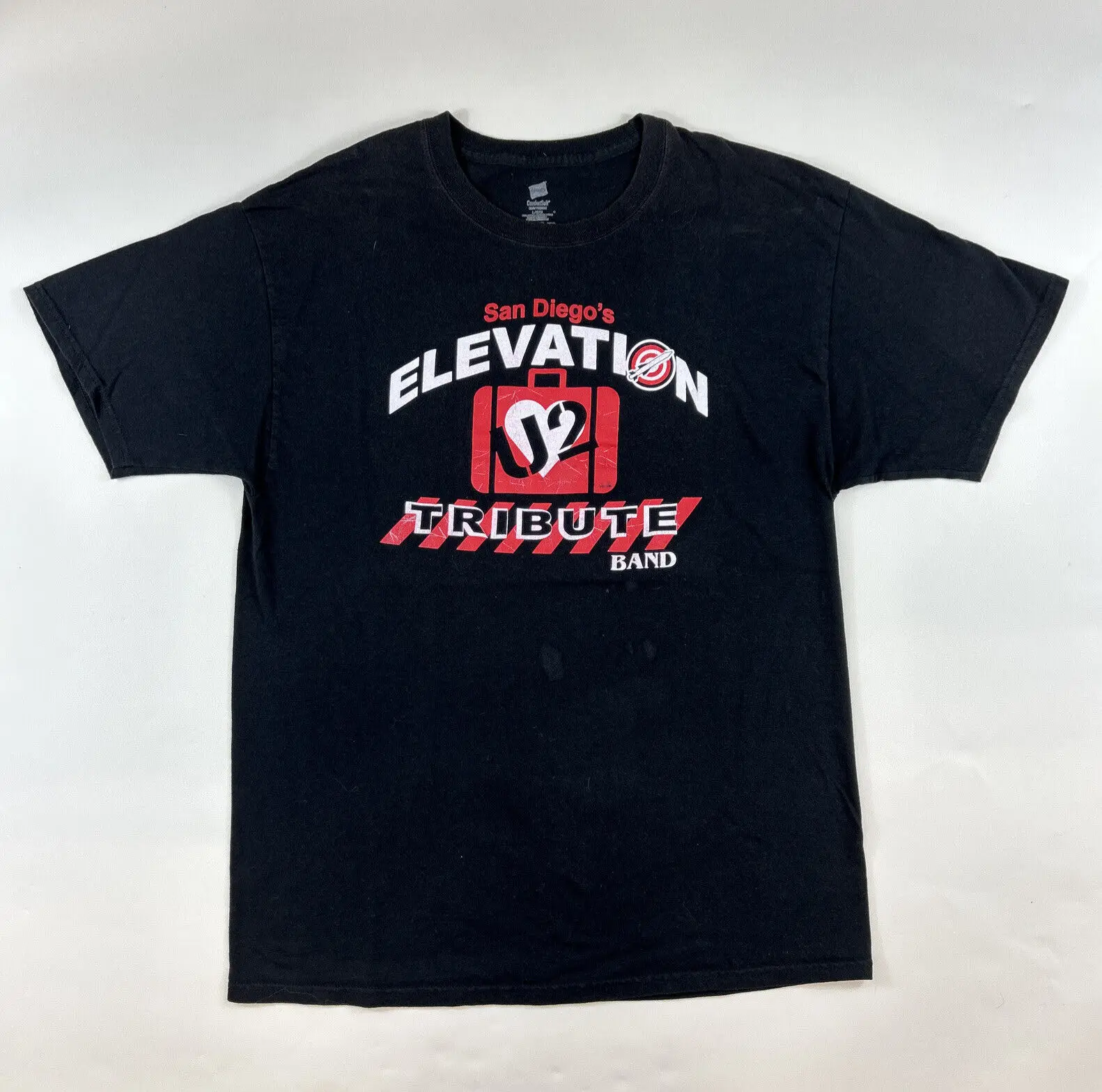 Camicia Vintage Elevation U2 Tribute Band Taglia L