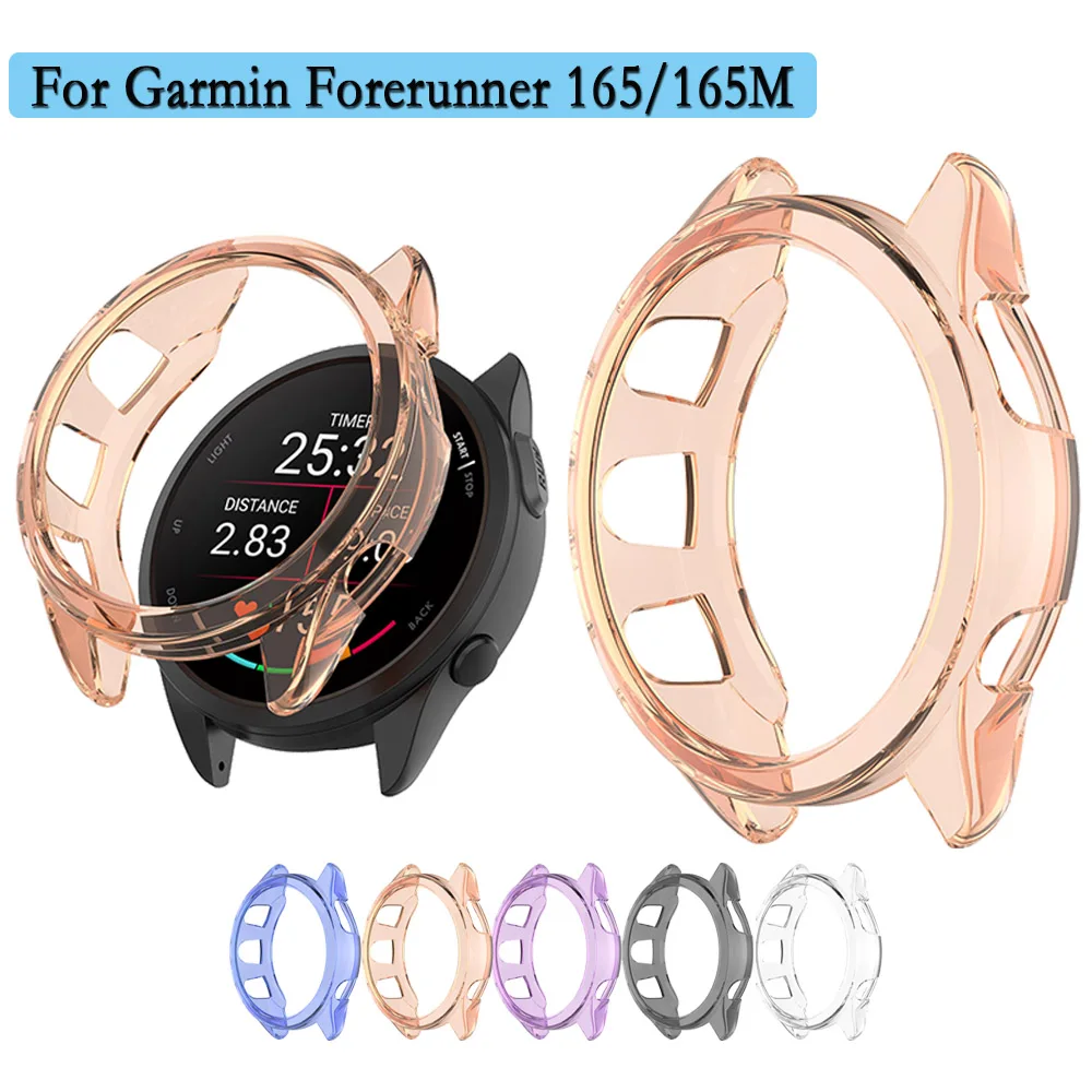 Per Garmin Forerunner 165 Tpu Custodia Protettiva Cava Anti-Goccia Guscio Dell'Orologio Di Alta Qualità Per Garmin Forerunner 165 Music