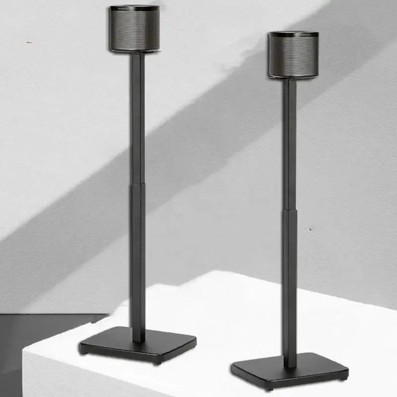 (1 Paio = 2 Pezzi) Sf08 65Cm-125Cm Base A Colonna Rotonda Regolabile Surround Sound Speaker Display Stand Da Pavimento Q90R Q950R Sonos Play 1