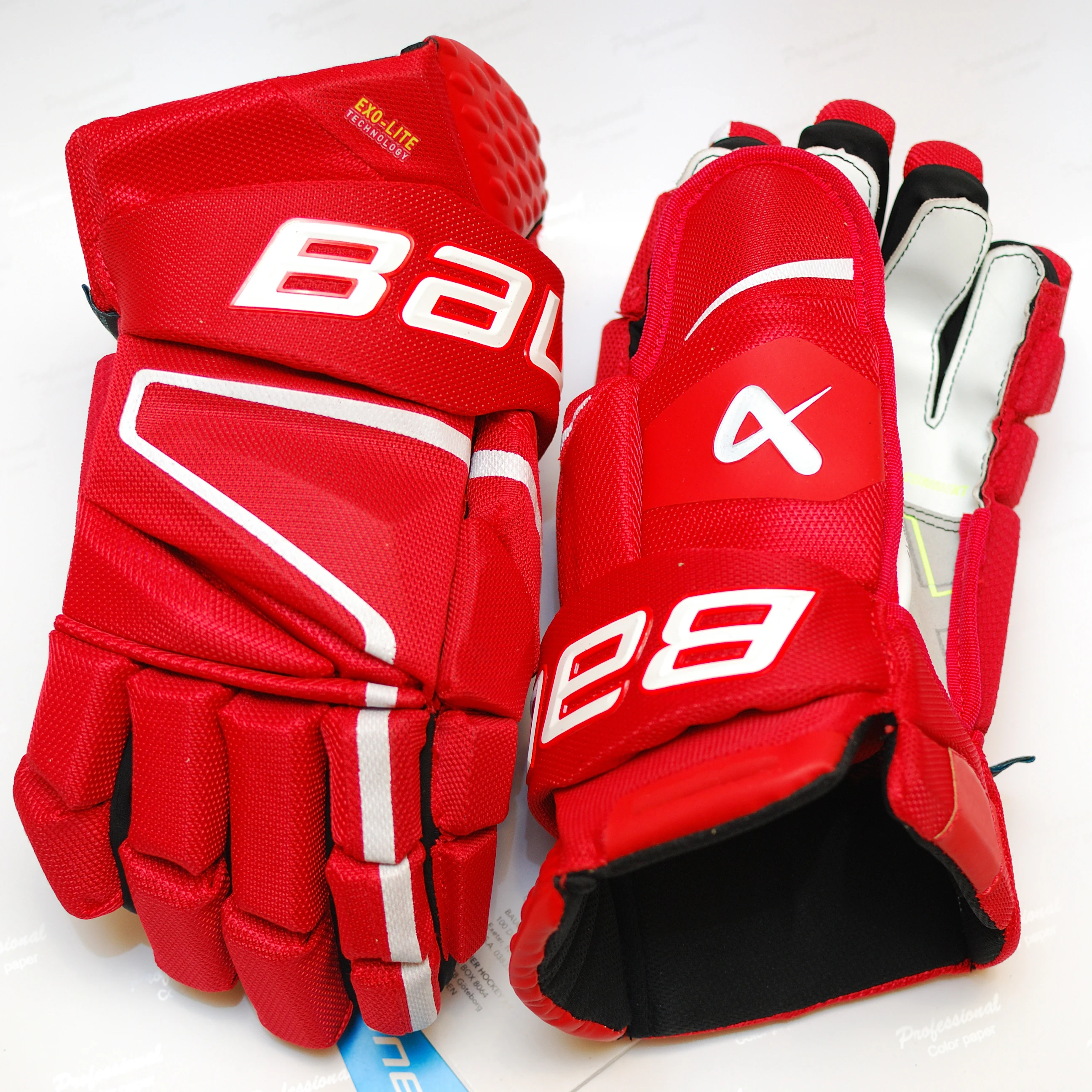 [2 Paia][Hyperlight] Nuovi Guanti Da Hockey Su Ghiaccio Bau Brand Hyperlight 13 "Guanto Da Hockey Professionale Per Atleti