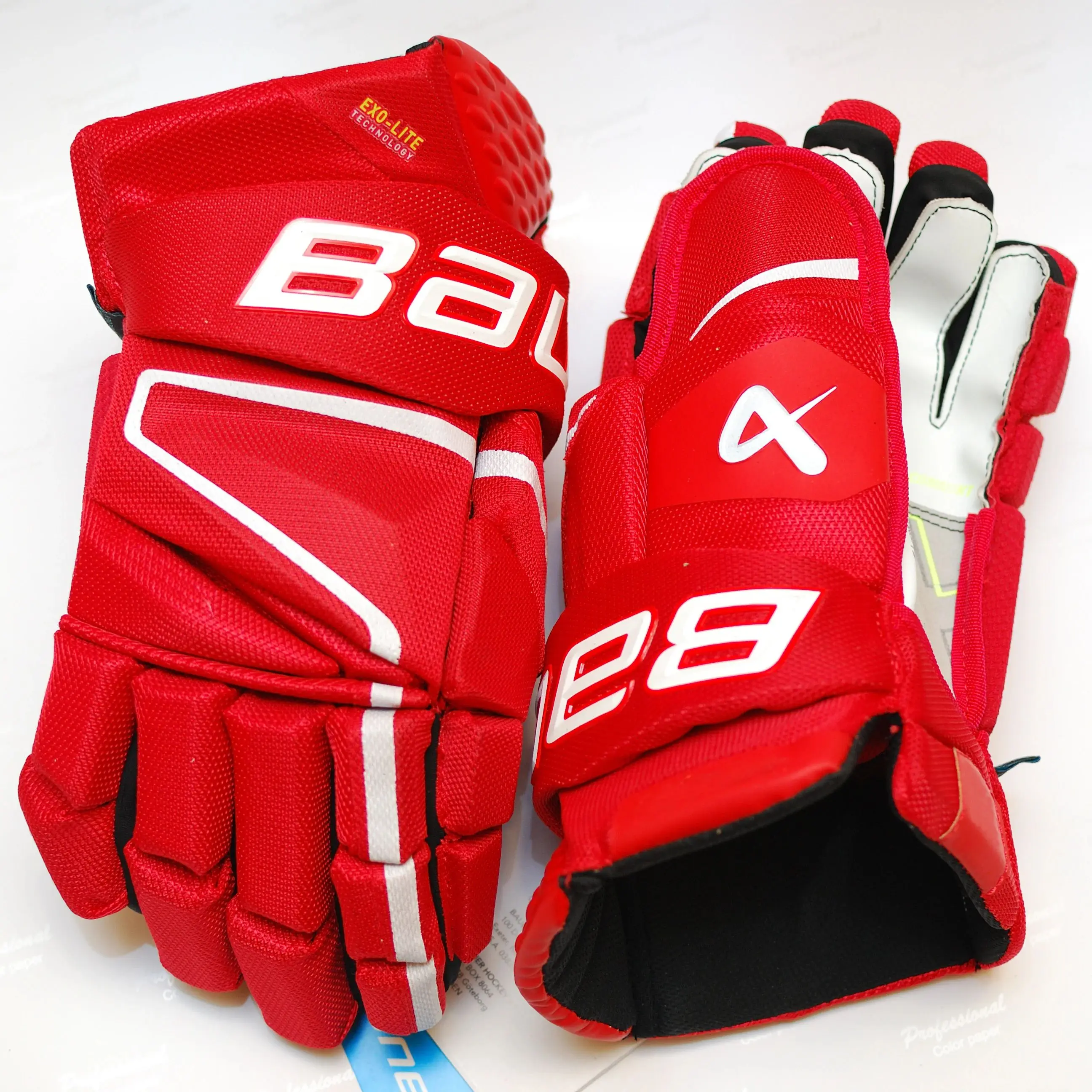 [1 Paio][Hyperlight] Nuovi Guanti Da Hockey Su Ghiaccio Bau Brand Hyperlight 14 "Guanto Da Hockey Professionale Per Atleti