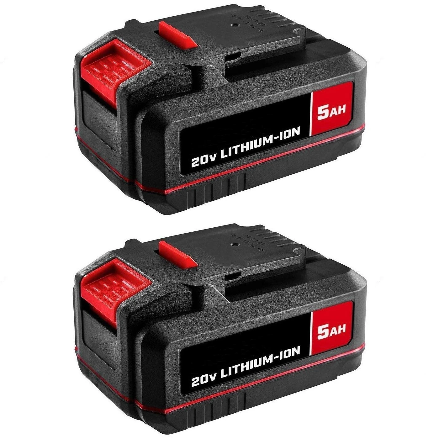 Due Confezioni 20V 5Ah Sostituzione Akku Agli Ioni Di Litio Ad Alta Capacità Per Strumenti E Caricabatterie Cordless Bauer 20V