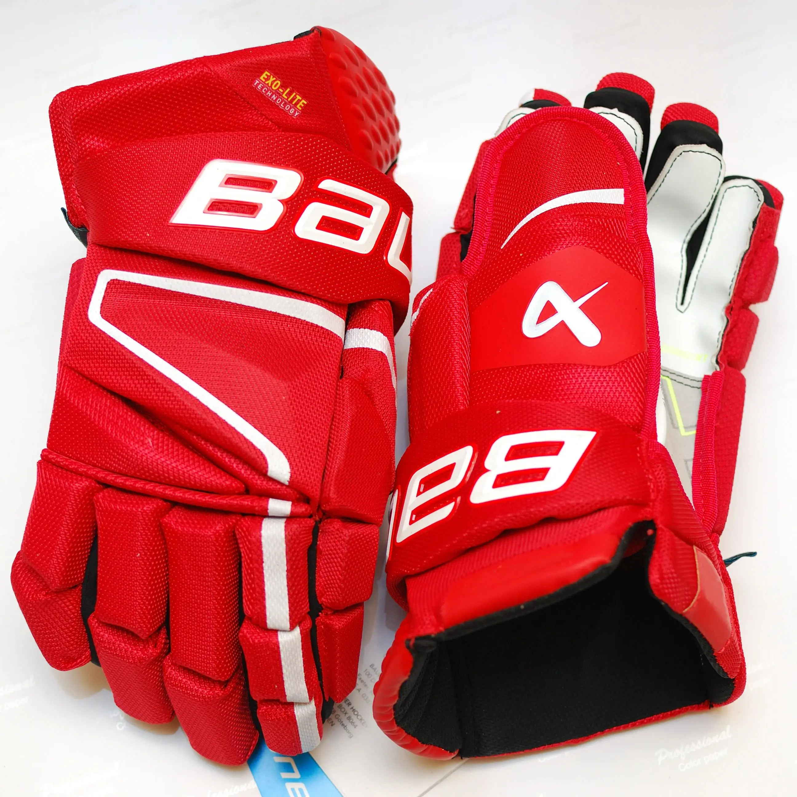 [2 Paia][Hyperlight] Nuovi Guanti Da Hockey Su Ghiaccio Bau Brand Hyperlight 14 "Guanto Da Hockey Professionale Per Atleti