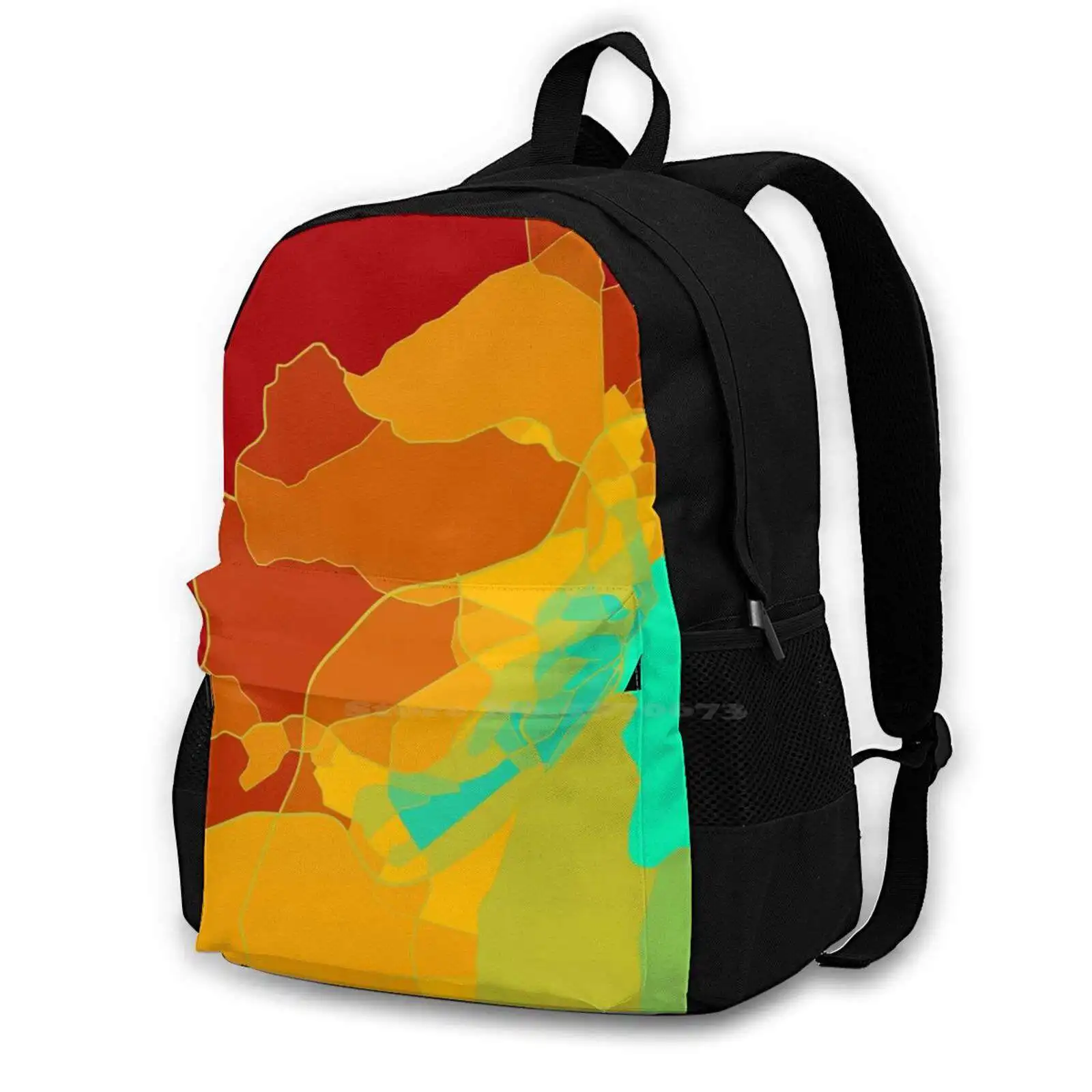 S Newfoundland Canada Fashion Bags Zaino Da Viaggio Per Laptop Mappa Cartografia Strade Della Città Colorato Canada Newfoundland D S Nl
