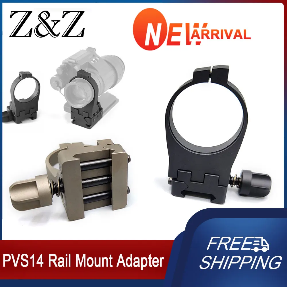 Tactical Dloc-Pvs Pvs-14 Adattatore Per Montaggio Su Guida A Connessione Rapida Per Occhiali Per Visione Notturna Pvs-14 Fit 20Mm Rail 2023 Nuovo