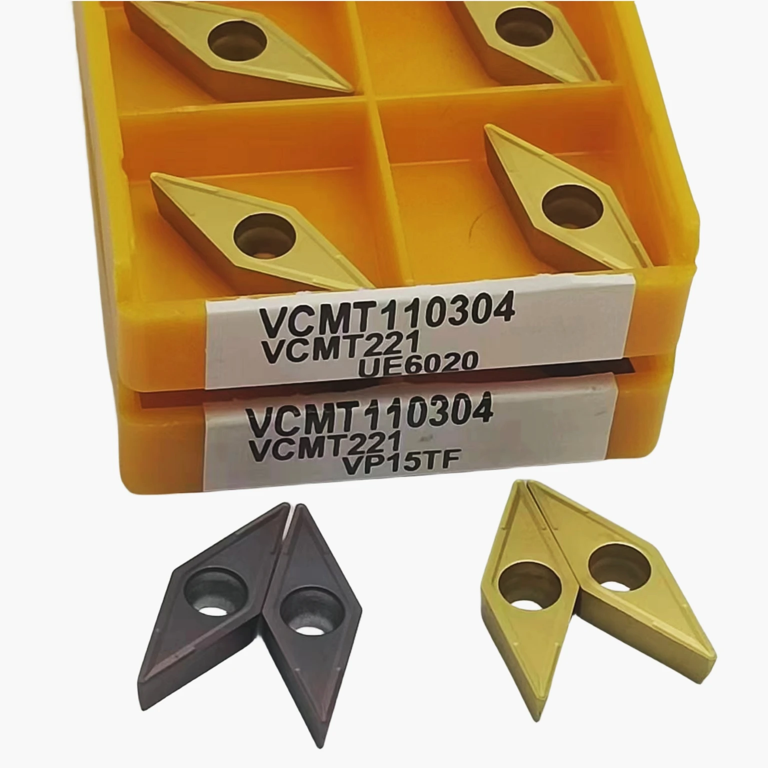 Herramienta De Torneado Y Fresado Cnc, Inserto De Carburatore Vcmt110304 Vp15Tf Vcmt110304 Ue6020