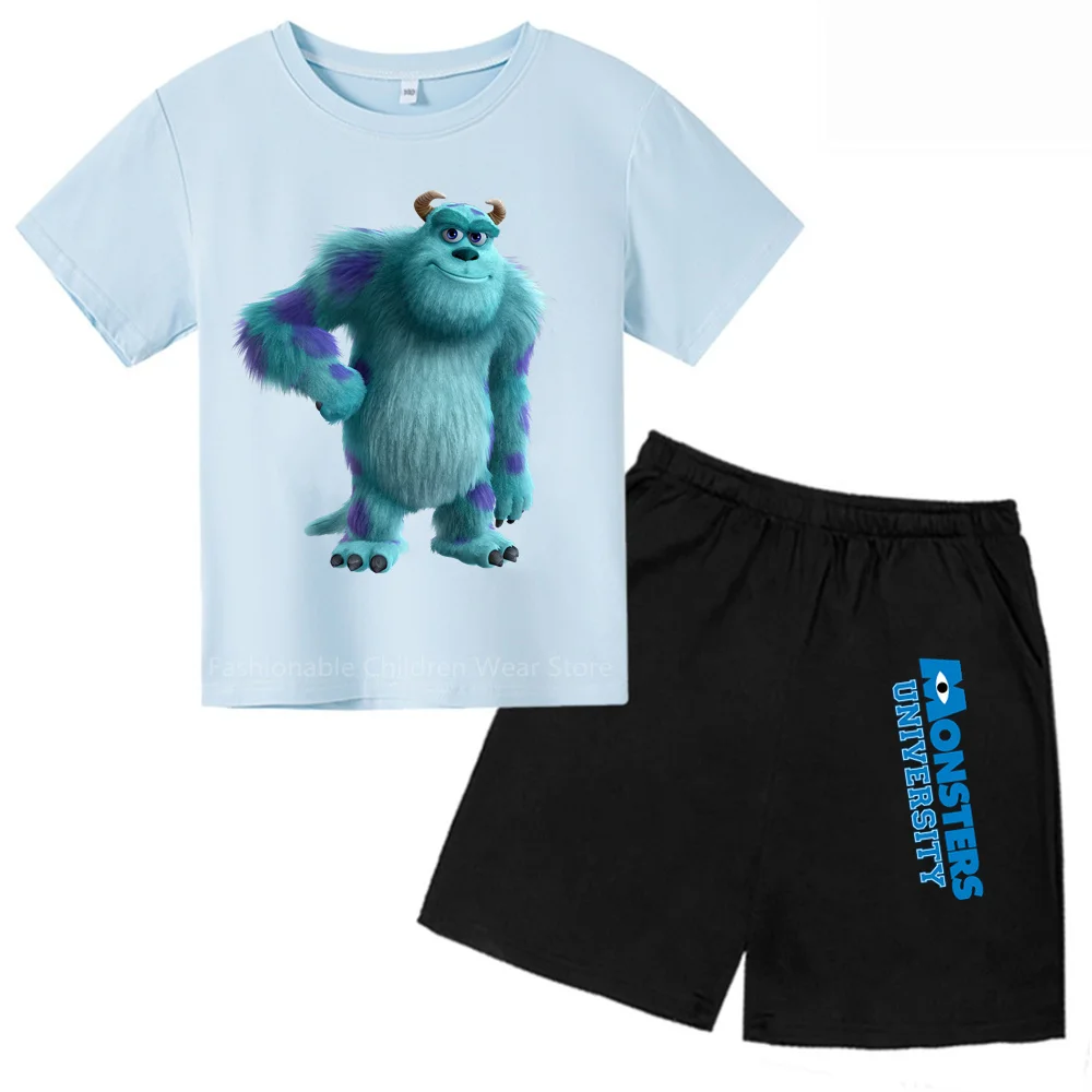 2024 Nuovo! Monster Power Co. Cartoon Tee & Shorts Kids Set |