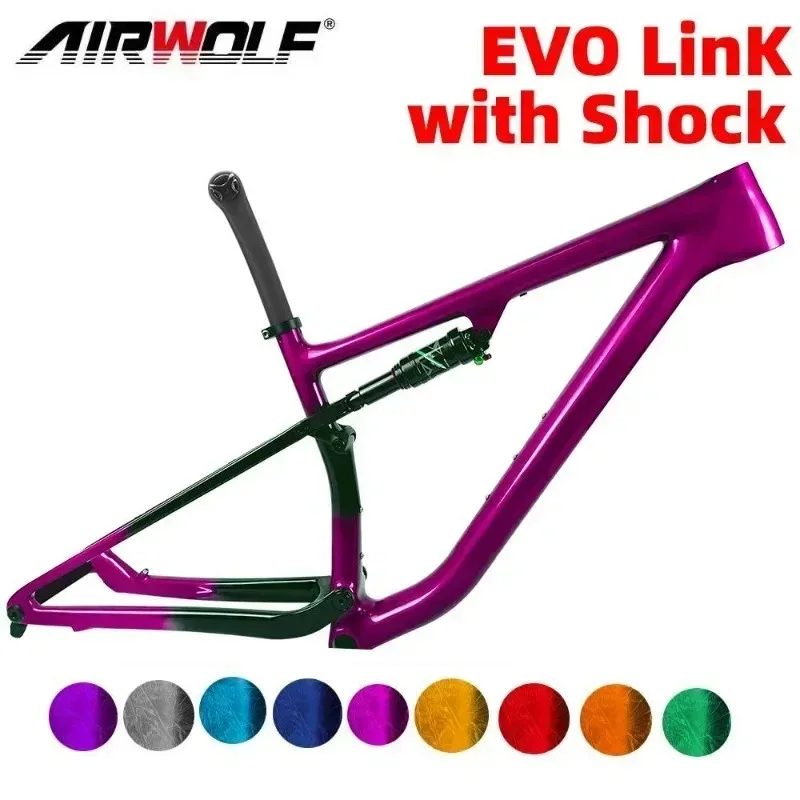 2023 Carbonio Mtb Full Suspension Frame 29 Xc Mountain Bicycle Suspension 29Er Telaio In Carbonio Thru Axle 148*12Mm Boost Parte Della Bicicletta