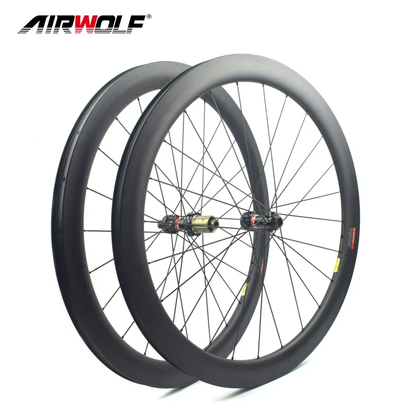 Gravel Carbon Wheelset Bici Da Strada 700 * 28C Freno A Disco 35 50 Mm Larghezza Tubeless Novatec 411 412 Centerlock 6 Bulloni Ruote Da Ciclismo