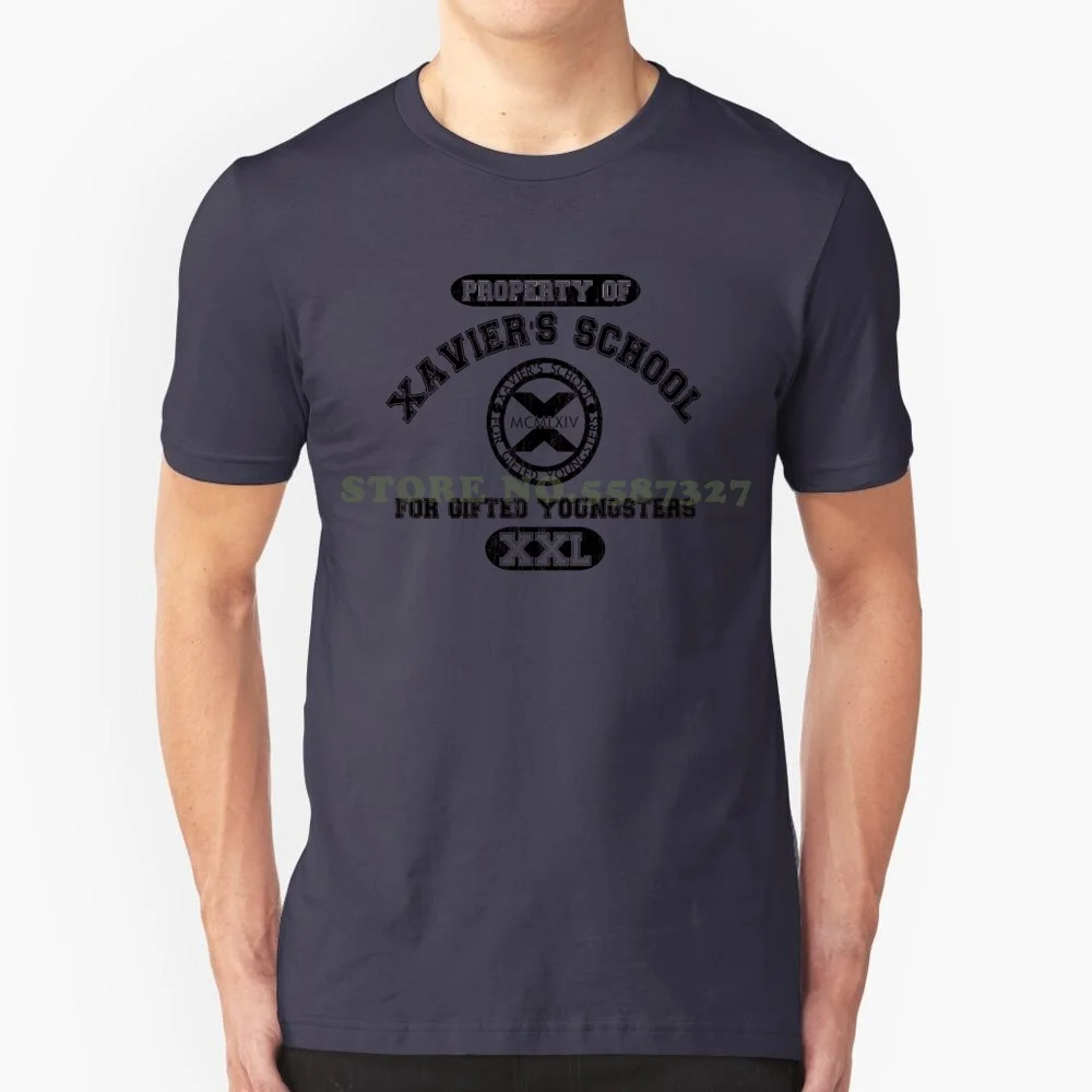 Xavier School Cool Design Trendy T-Shirt Tee Xmen Gym Uniform Phys Ed High School Comics Xavier Mutant Hero Heroes Comic Book