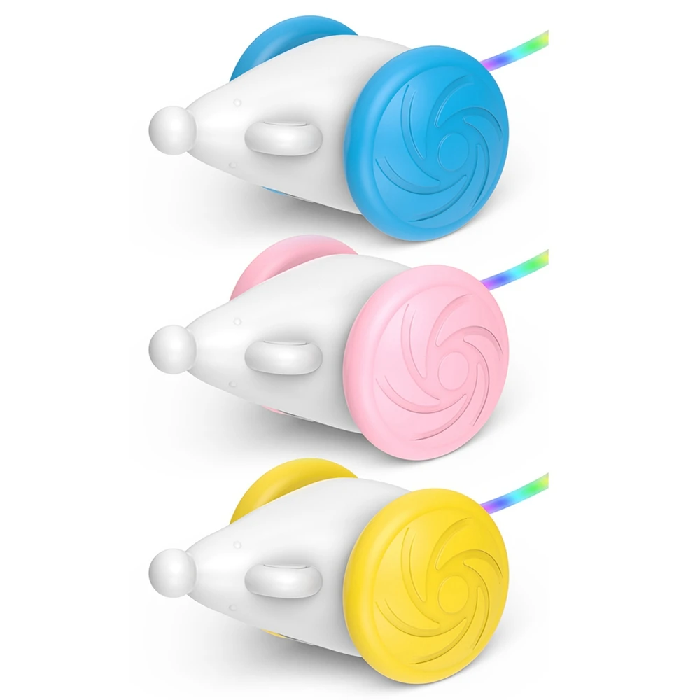Giocattoli Interattivi Automatici Per Gatti Mouse Kittens Play Ball Electronic Rat Cats Giocattoli Per Interni Con Led Light Tail Smart Cat Hunting To