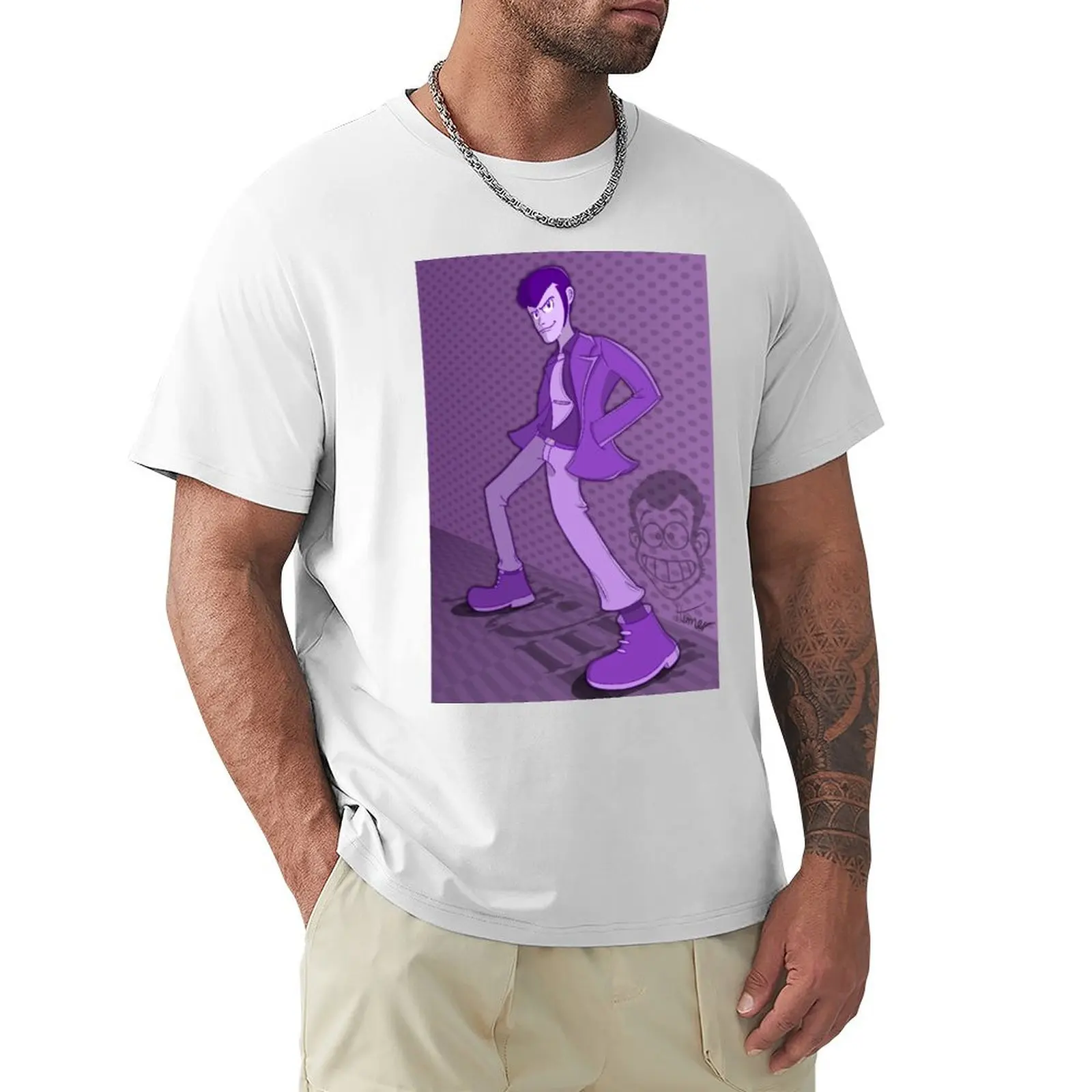 Maglietta Lupine Iii Maglietta Da Uomo Con Grafica Del Sudore