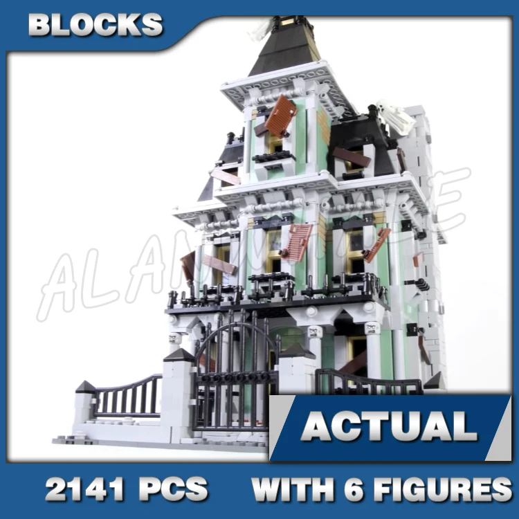 2141Pcs Monster Fighters 3-Level Haunted House Ghost Home Vampyre Office 16007 Set Di Blocchi Compatibili Con Il Modello
