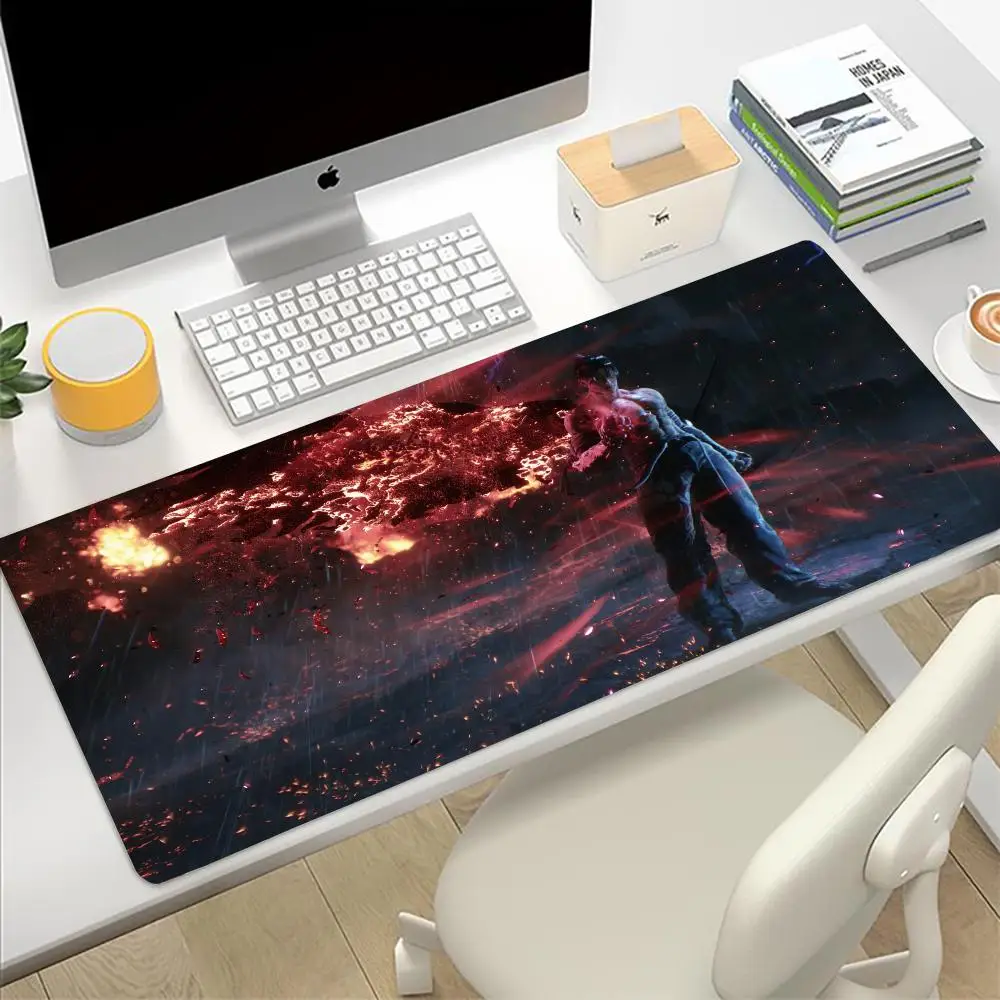 Fighting Tekken 8 Mouse Pad Large Anti-Slip Desk Pad Mouse Pad Pu 900X400 Xxl Keyboard Pad Desk Pad Desk Pad Carpet