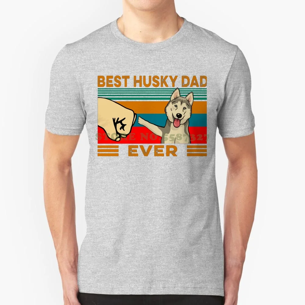 Best Husky Dad Ever Fashion Vintage Tshirt Magliette Husky Dad Ever Dog Cute Puppy Pup Puppies Papa Poppy Father Day Fathers Day