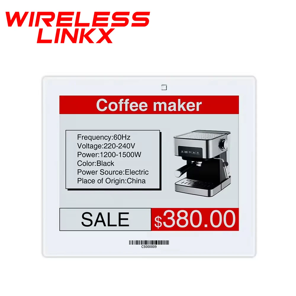 5.83 Pollici Wireless Wifi Smart Price Tag Eink Tag Digital Electronic Shelf Label Esl Price Tag Ink Electron Per Supermercato