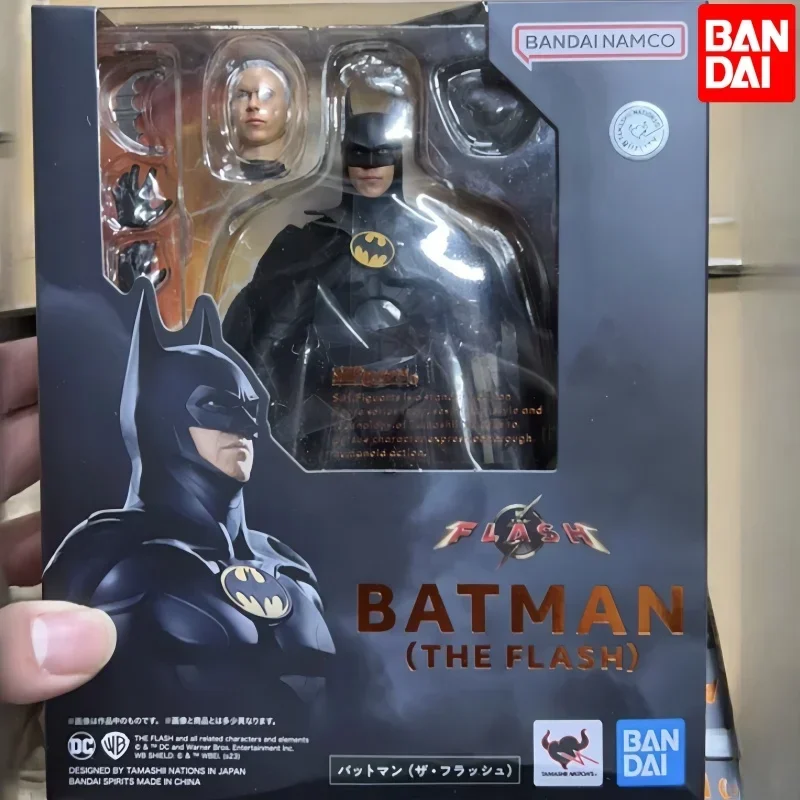 Originale Bandai Shfiguards The Flash (2023) Michael Keaton Batman Bruce Wayne Figure Anime Toys Genuine Shf Birthday Gift Toys