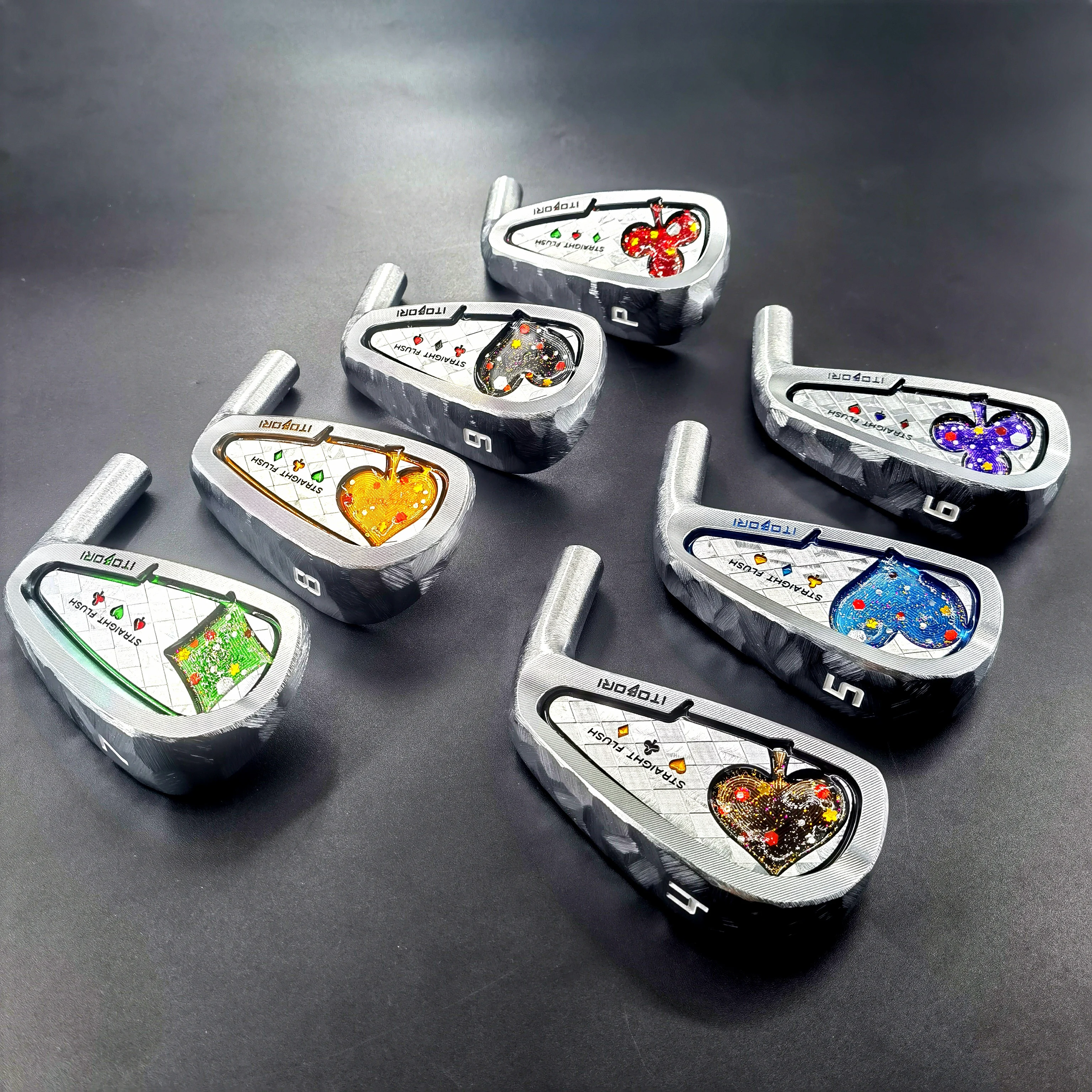 Itobori Irons, Itobori Sliver Poker Golf, Set Di Ferri Forgiati, 456789P 7 Pezzi, Mazze Da Golf, Set Di Ferri Da Golf, S20C, 2024 Nuovo