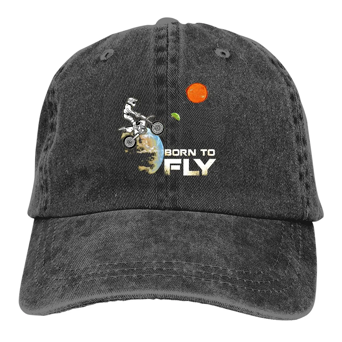 Born To Fly Dirt Bike Essential Berretto Da Baseball Uomo Cappelli Donna Visiera Protezione Snapback Ciclismo Sport Mountain Bike Caps