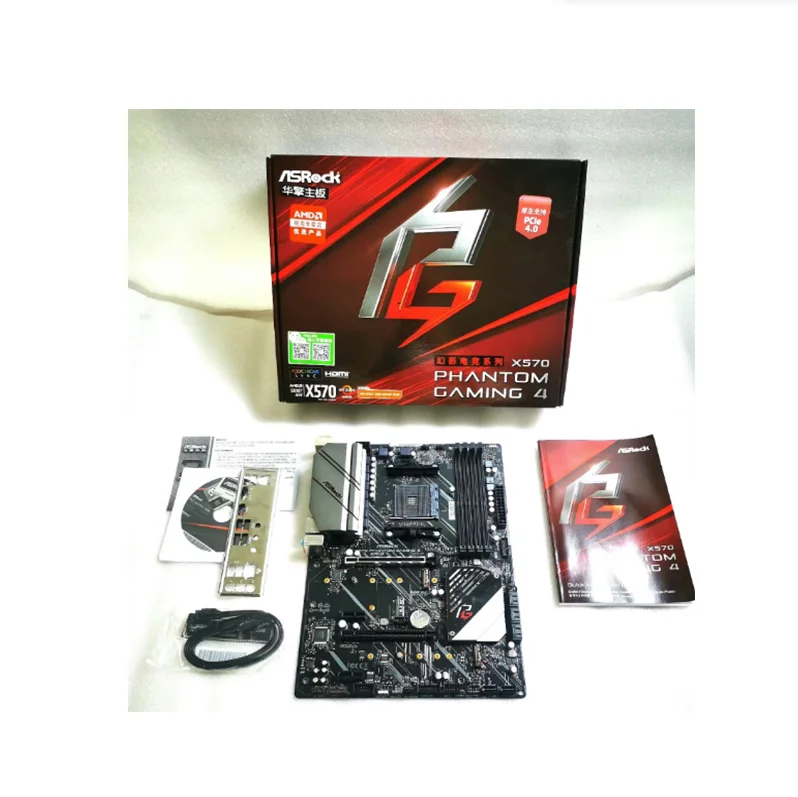 Scheda Madre Asrock Phantom Gaming 4 Amd X570 Am4 Atx Ddr4
